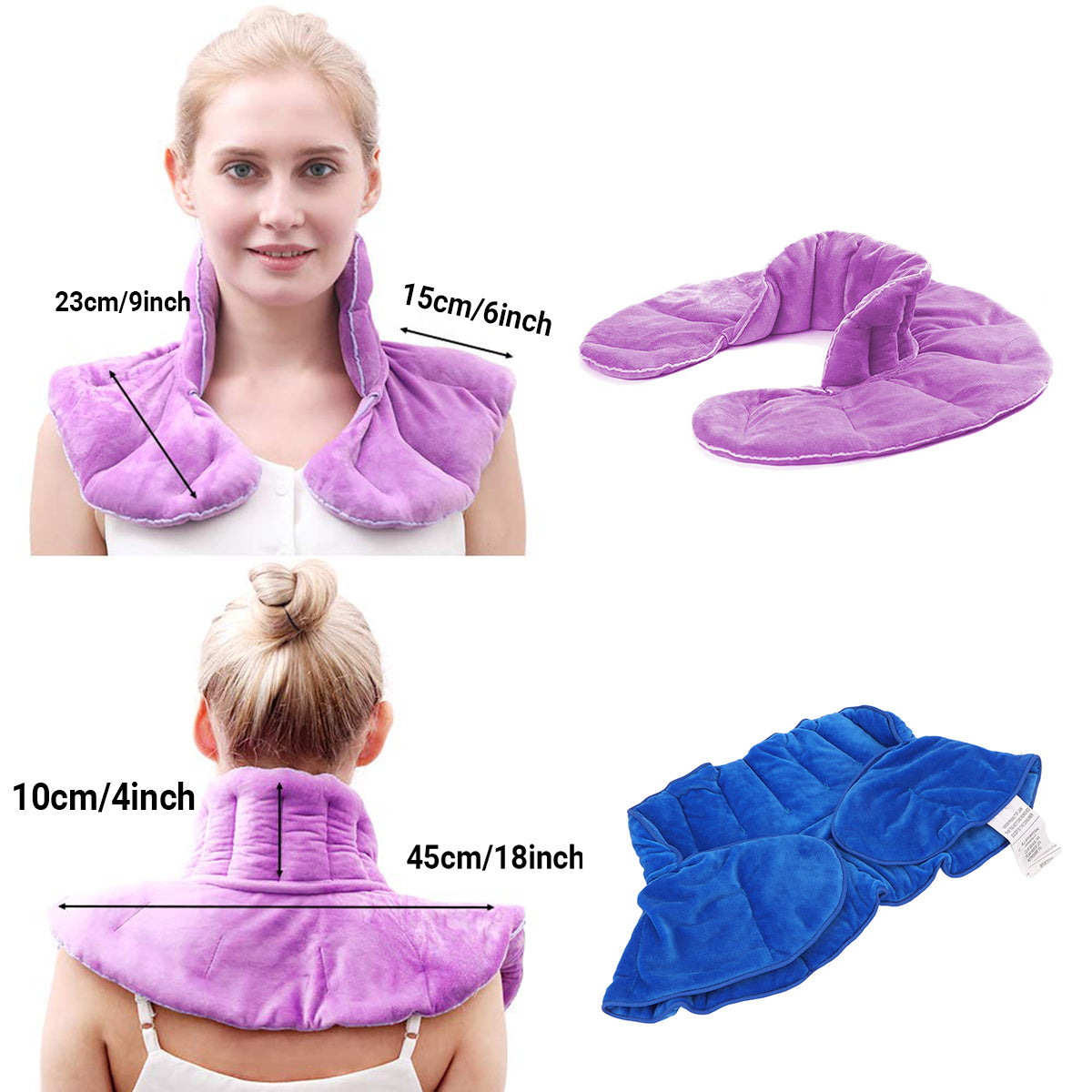 Microwavable Neck & Shoulder Heating Pad – Soft Comfort Wrap for Relaxation TARHUS