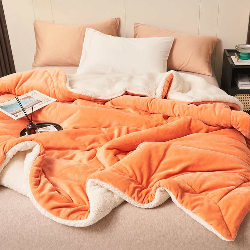Luxury Double Velvet Throw Blanket – Ultra-Soft Solid Color Fleece Blanket for Sofa, Bed & Couch - TARHUS
