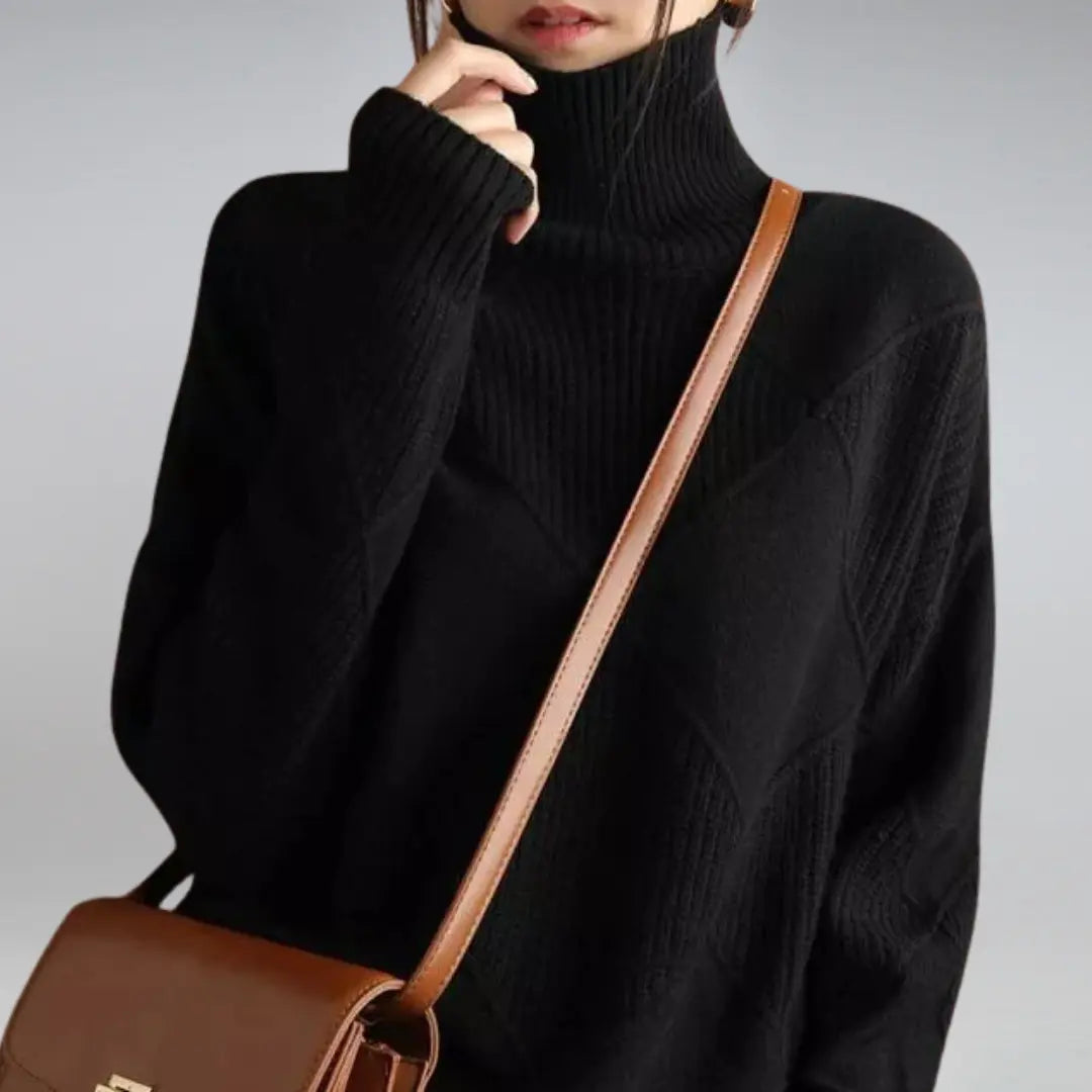 Diana - Cashmere Turtleneck Sweater - TARHUS