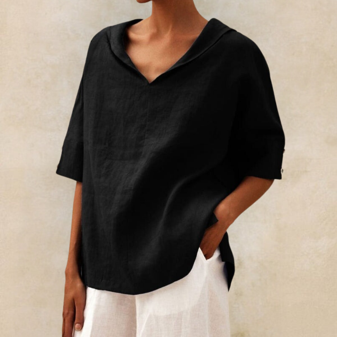 Zoe - Casual Loose-Fit Blouse - TARHUS