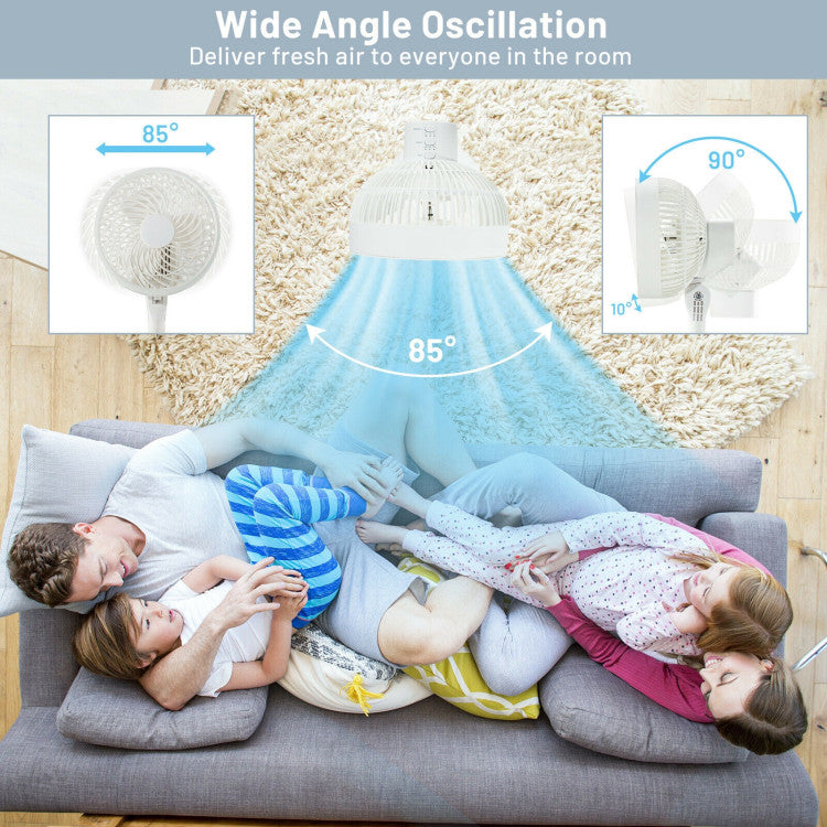 AeroFan | Small Standing Fan – Adjustable Height Pedestal with Quiet Oscillation
