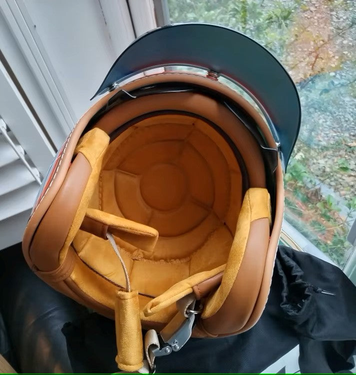 The Street King | Vintage Open Face Helmet – DOT & ECE Approved TARHUS