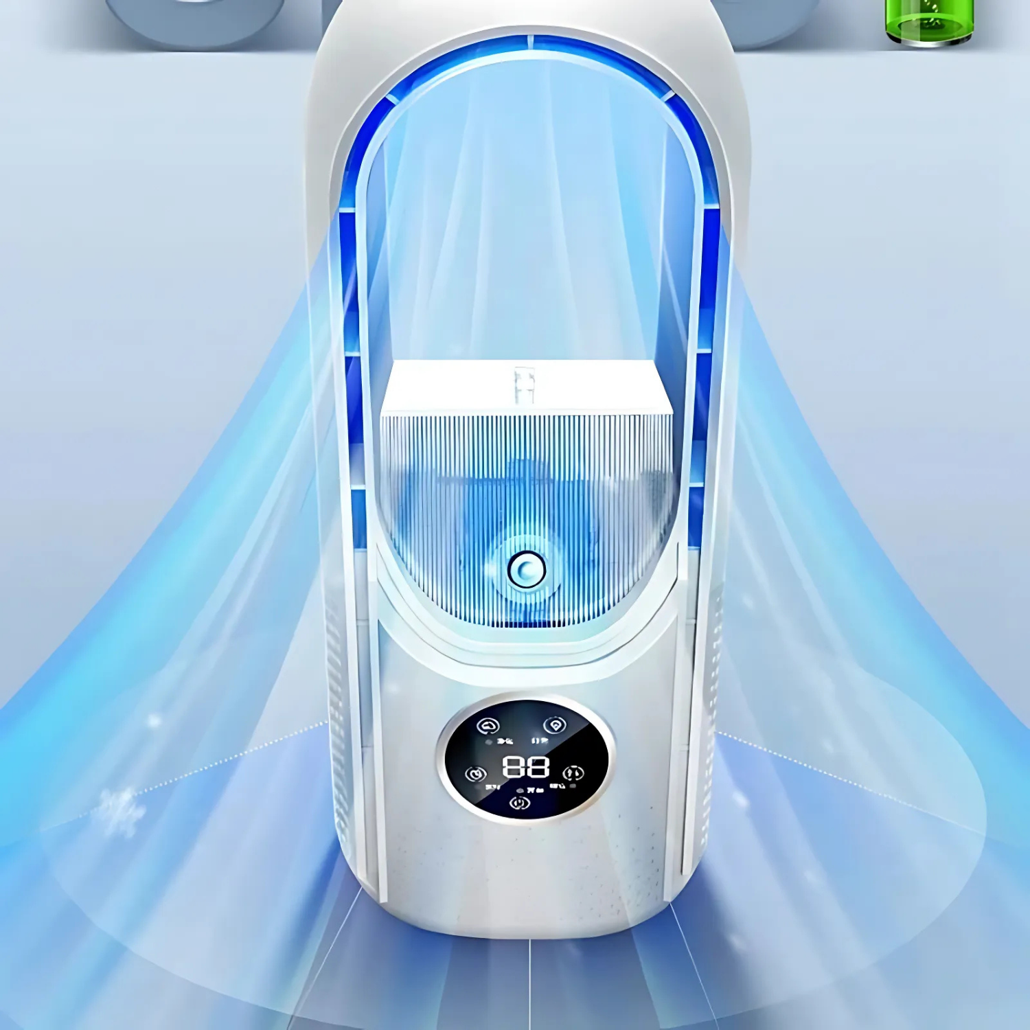 Airevo | Bladeless 3-in-1 Air Cooler & Humidifier – USB Rechargeable Fan