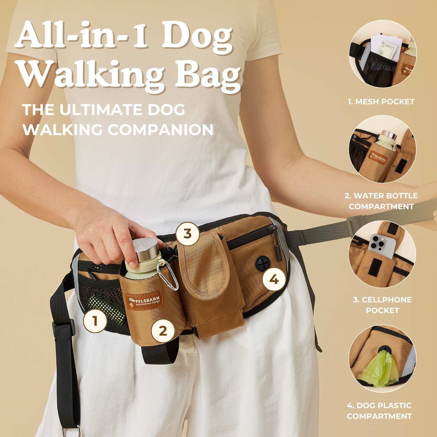 All-in-one Dog Walking Bag – Organised, Hands-Free & Travel-Ready