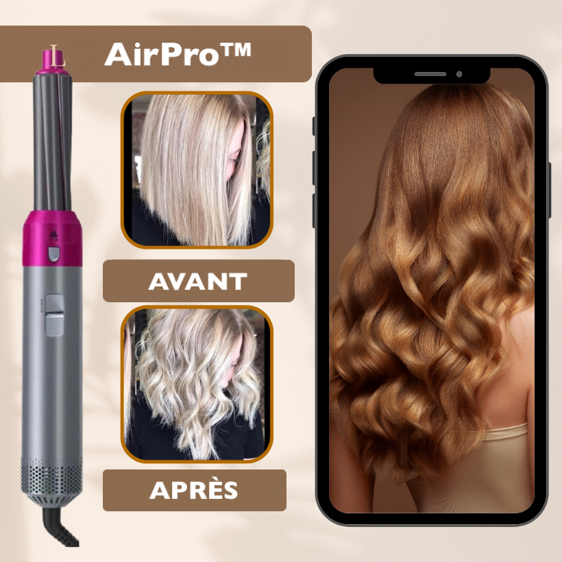 AirPro - 5 in 1 Hair Dryer Brush