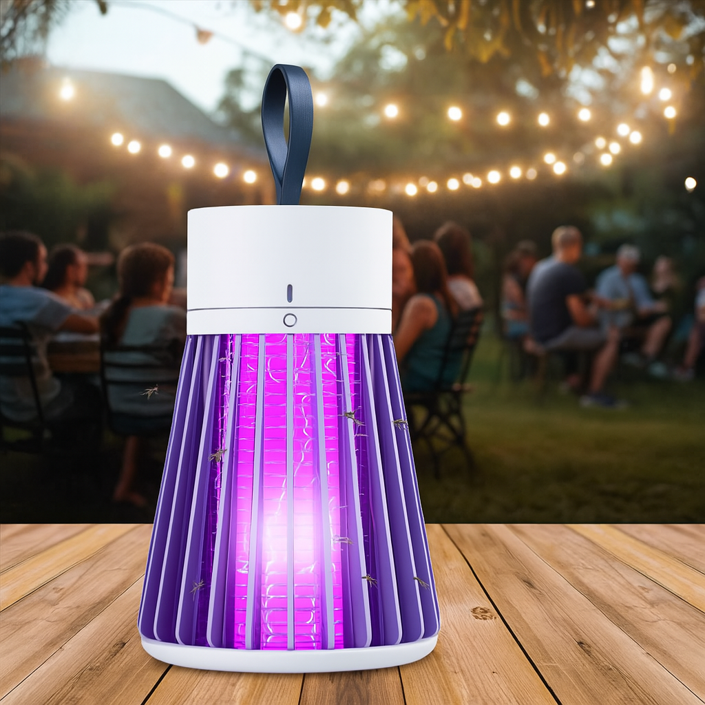 Mosquito Eliminator Lamp – Silent UV Insect Trap for Bedroom, Dorm & Outdoor Use | Cute Bug Zapper Night Light - TARHUS