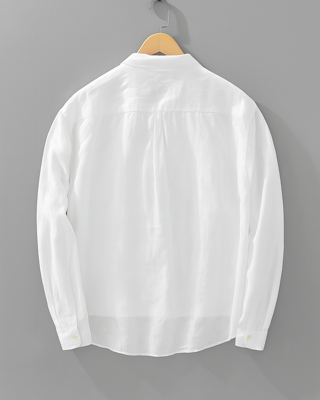Men’s Casual Henley Shirt – Long Sleeve Cotton-Linen Pullover TARHUS