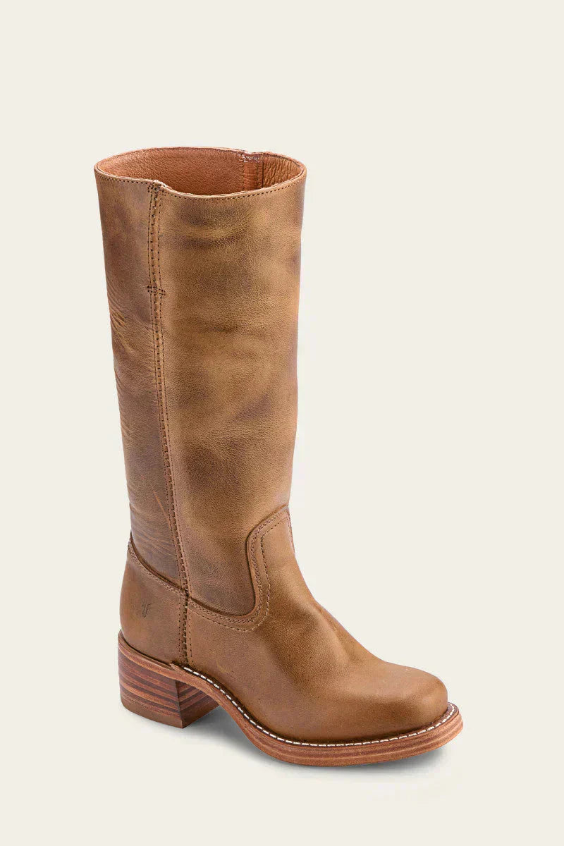 Aurelia | Women’s Leather Boots – Classic Block Heel Handcrafted Design
