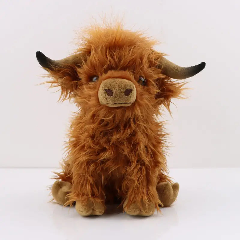 Cuddly Highland Cow Plush Toy – Soft Stuffed Animal Comforter for All Ages, 25 cm TARHUS  Stuffed Animals & Plush Toys