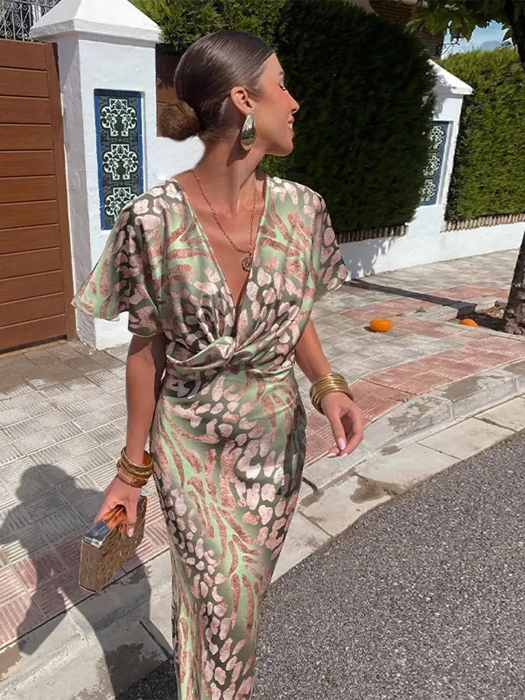 Chic Versatile Wrap Dress for Effortless Style TARHUS  Maxi Dresses (Women)