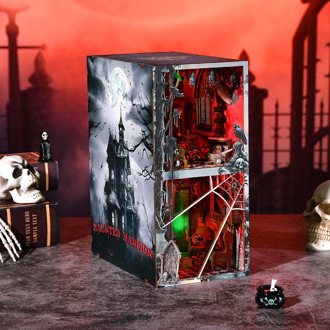 Haunted Mansion DIY Wooden Book Nook Shelf Insert TARHUS