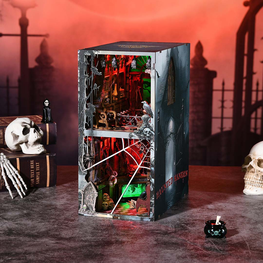 Haunted Mansion DIY Wooden Book Nook Shelf Insert TARHUS