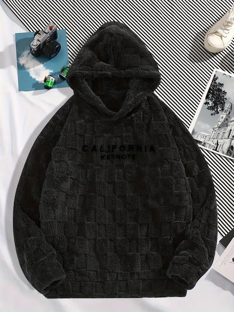 California Fluffy Oversized Hoodie – Ultra-Soft Fleece for Men