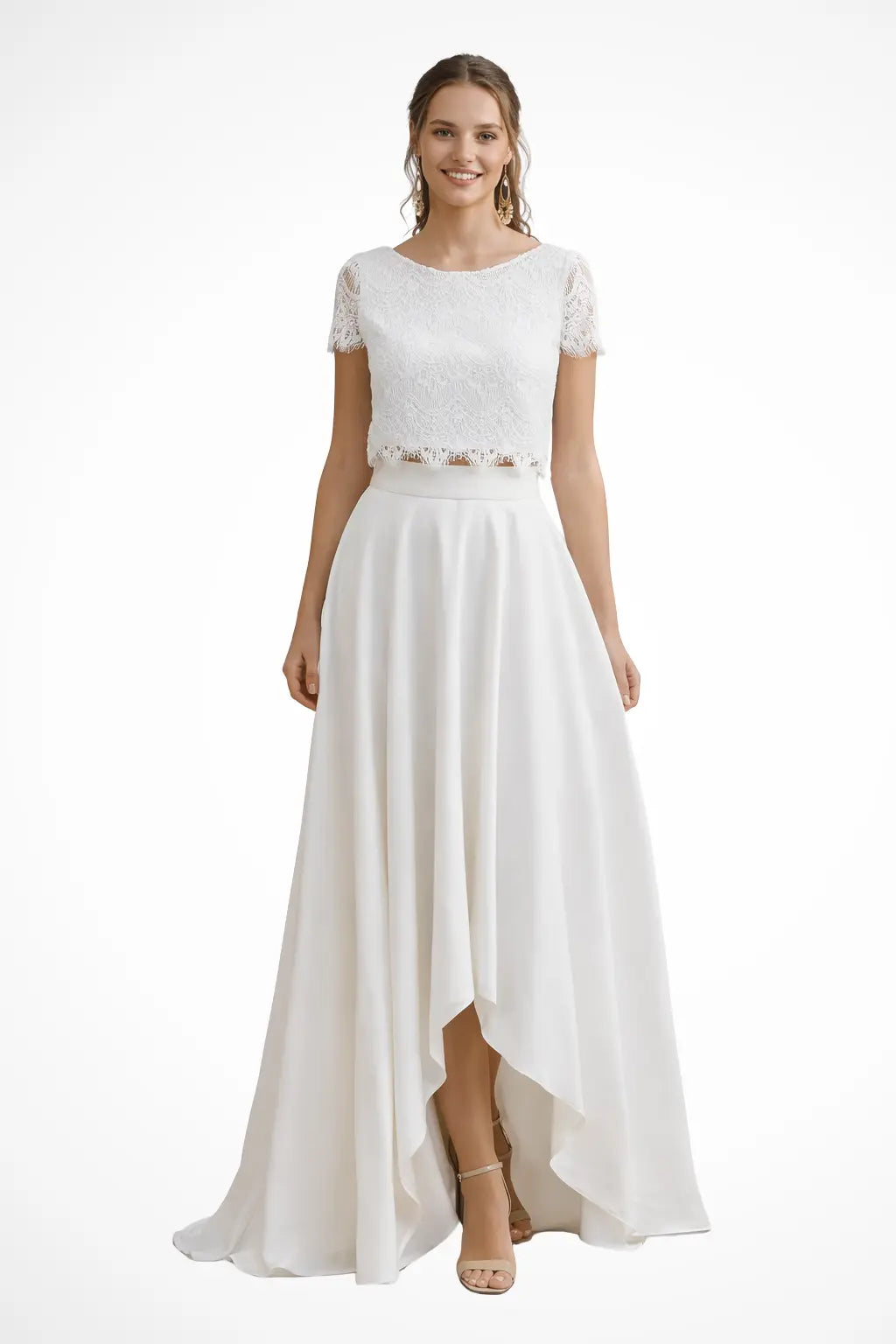 Elaris | Women Lace Top Maxi Skirt Wedding Guest Bridal Set TARHUS  Women Dress