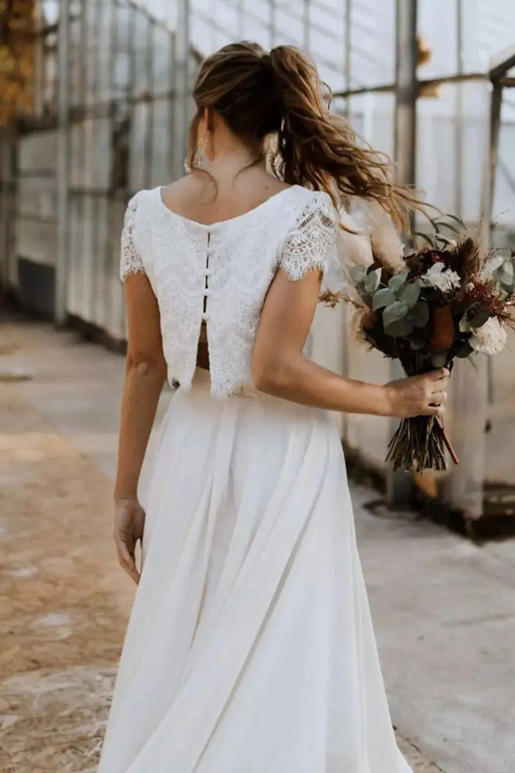 Elaris | Women Lace Top Maxi Skirt Wedding Guest Bridal Set TARHUS  Women Dress
