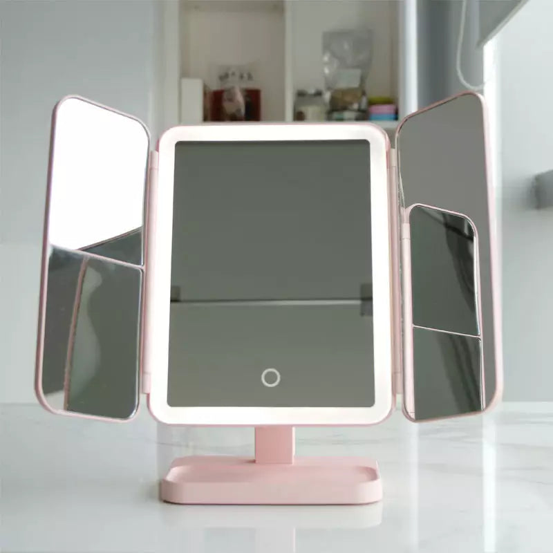 Trifold LED Makeup Mirror - TARHUS