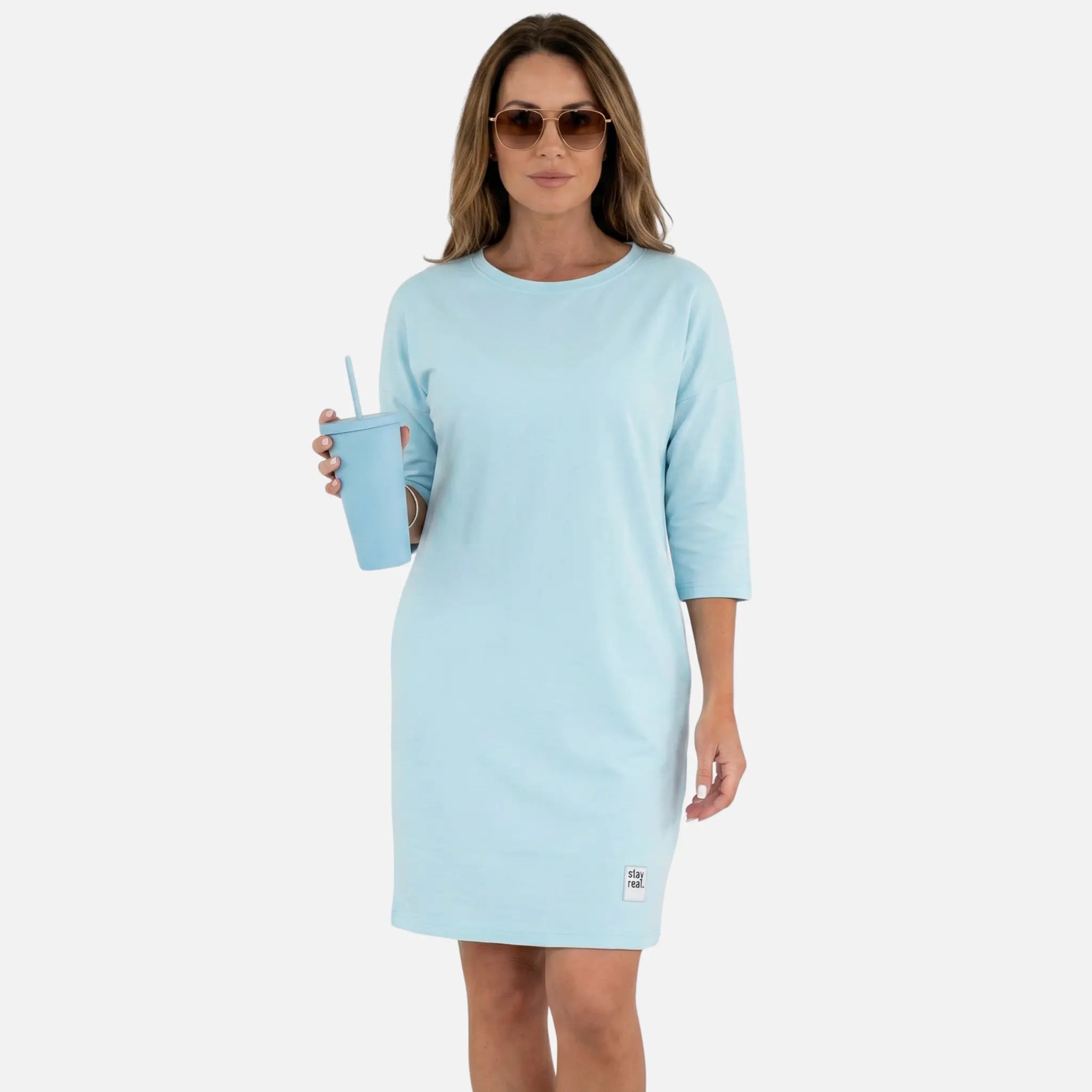 Knit Mini Dress with 3/4 Sleeves for Women TARHUS  AS - Womens - Mini Dress