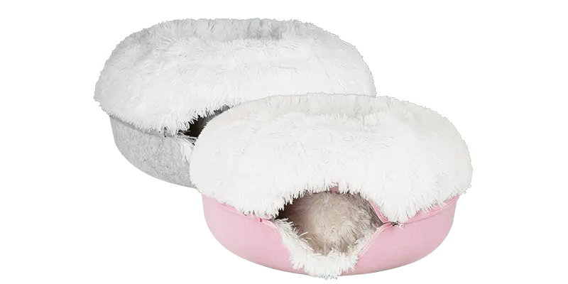 Cat Cave Calming Donut Bed for Anxiety Relief & Cozy Sleeping