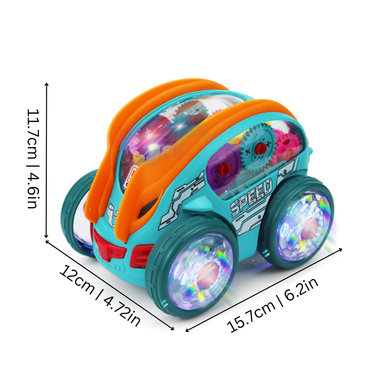 SpinBlaze Light-Up Stunt Car – 360° Spinning Toy