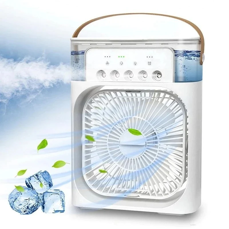 Glacia | Mini Ice Misting Fan – Portable Air Cooler & Humidifier with Fast Cooling