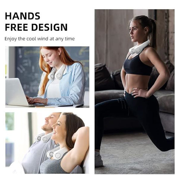 AeroNeck | Portable Neck Fan – Hands-Free Cooling with Adjustable Speeds