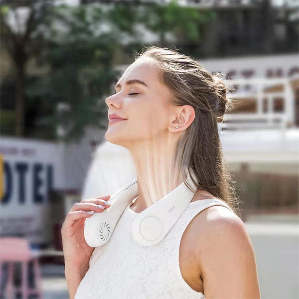 AeroNeck | Portable Neck Fan – Hands-Free Cooling with Adjustable Speeds