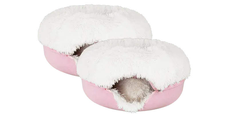Cat Cave Calming Donut Bed for Anxiety Relief & Cozy Sleeping
