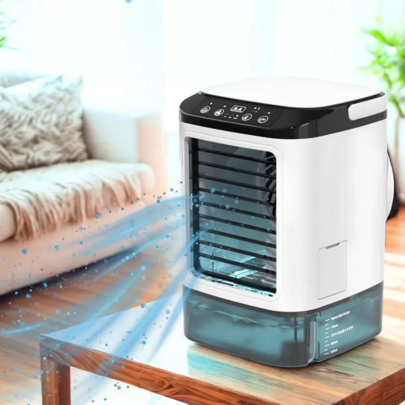 Portable Air Cooler | Humidifier Fan with Night Light – Quiet Mini Cooling for Home & Office