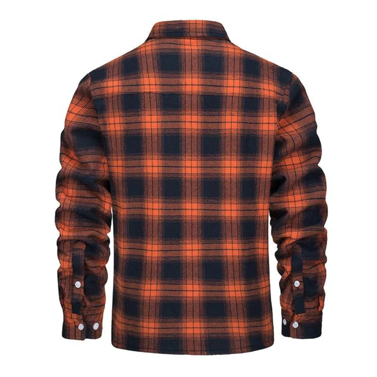 Checked Men’s Winter Coat – Wool-Blend Jacket - TARHUS