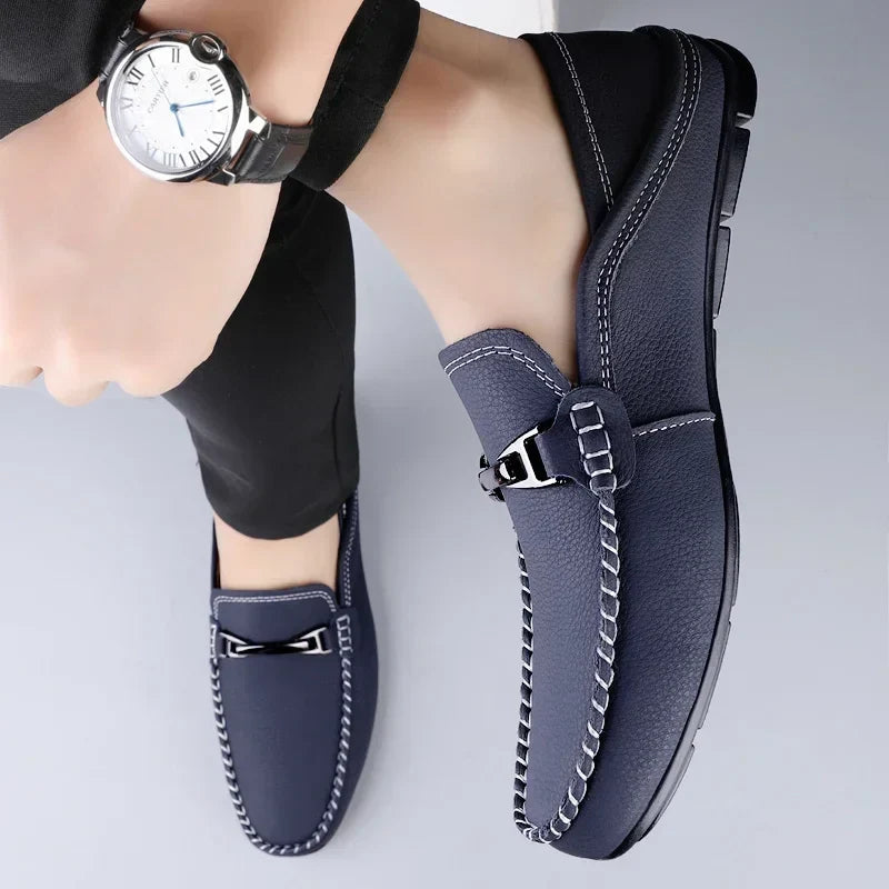 Melver Genuine Leather Loafers - TARHUS