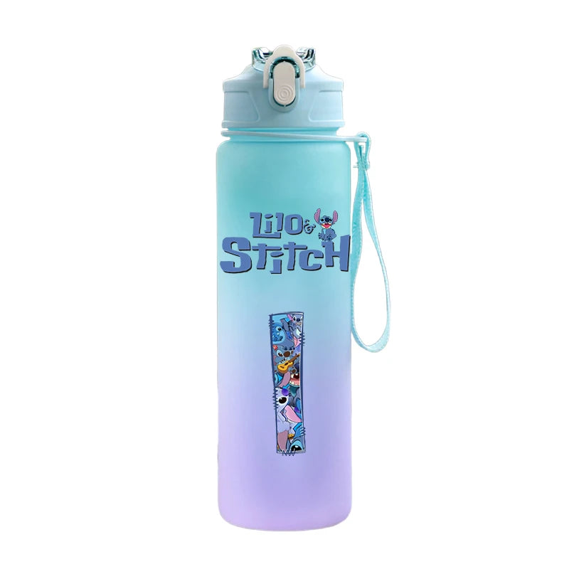 750ML Lilo & Stitch Water Bottle – Personalized A–Z Letter Print - TARHUS