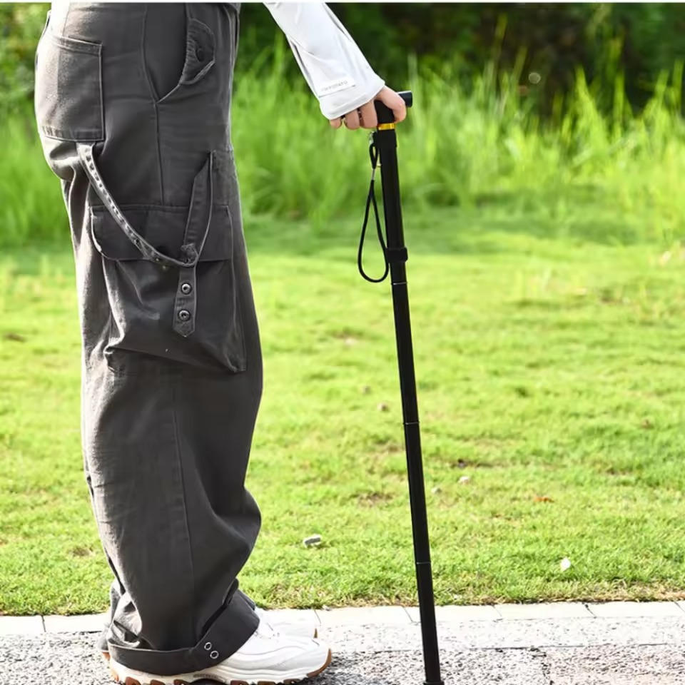 Adjustable Walking Cane for Seniors – Lightweight, Foldable Support Stick with Anti-Slip Rubber Tip & Ergonomic Handle - TARHUS