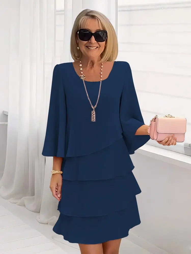 Catherine | Elegant Comfort Ruffle Dress TARHUS