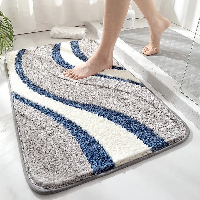 Cashmere Organic Weave Bath Rug – Ultra-Soft, Non-Slip, Bathroom Mat TARHUS