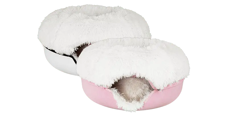 Cat Cave Calming Donut Bed for Anxiety Relief & Cozy Sleeping