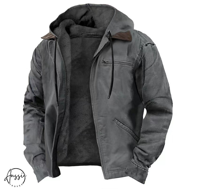 Titan | Men's Fleece-Lined Hooded Jacket