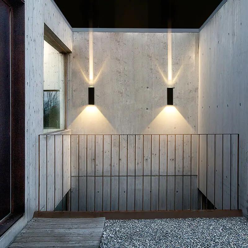 Modern Waterproof Outdoor Wall Light – Rectangular LED Wall Sconce for Porch, Patio & Garden - TARHUS