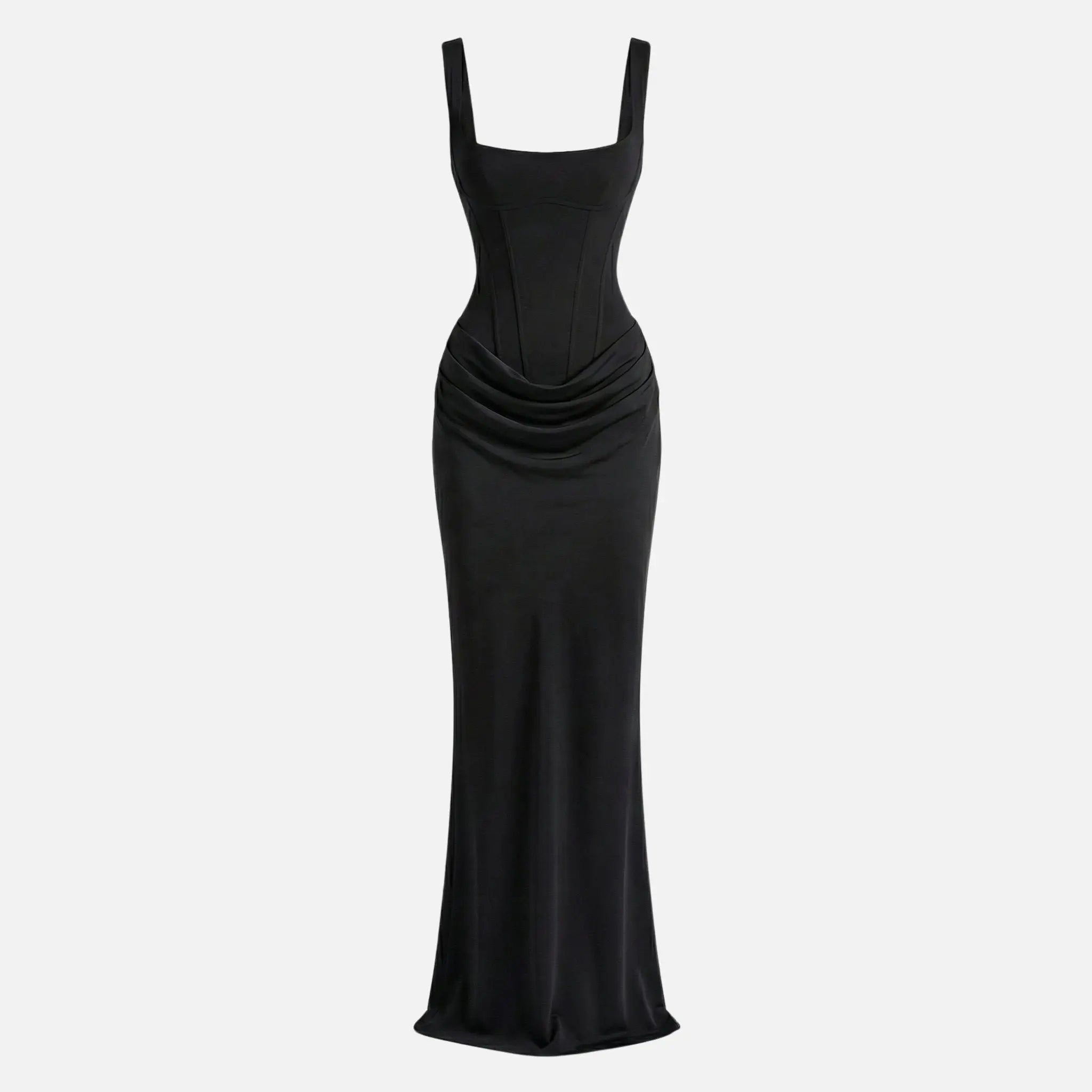 Satin Maxi Dress with Adjustable Straps for Women TARHUS  AS - Womens - Maxi Dress