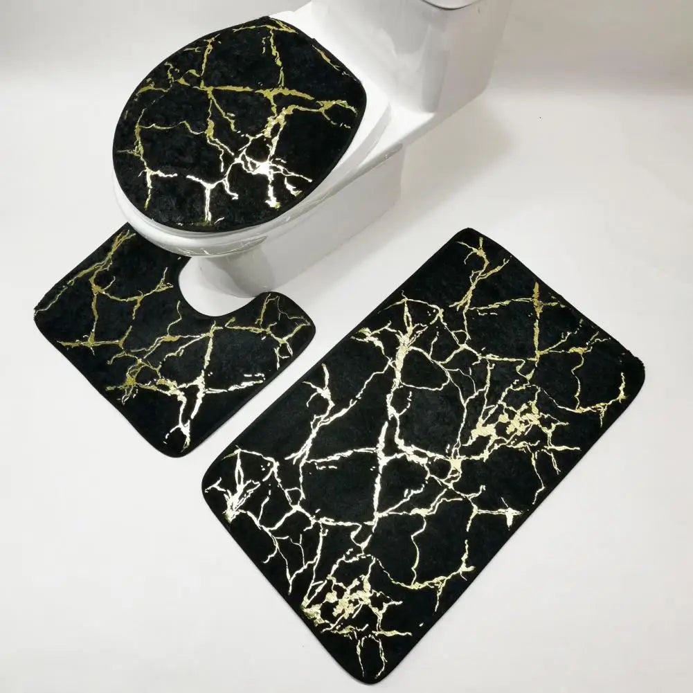 Royale Marble Style Luxury Bathroom Mat Set