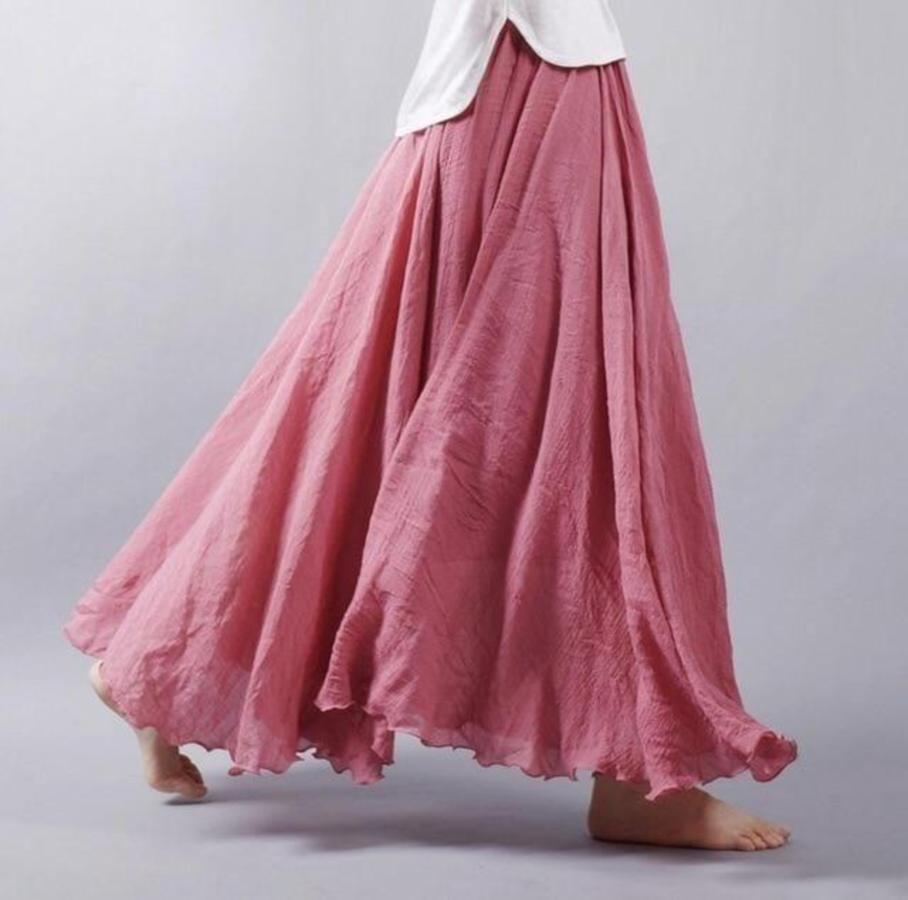 Kylie | Cotton Skirt With Elastic Waist