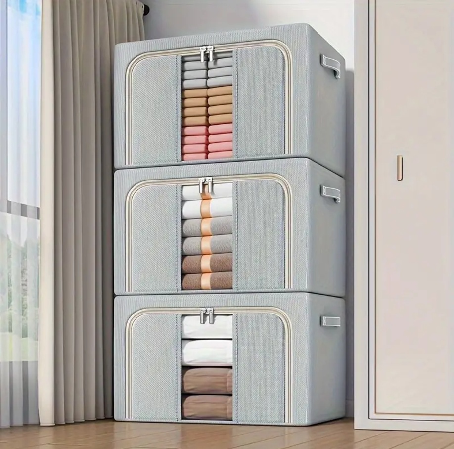 STACKABLE LINEN STORAGE BOXES - TARHUS