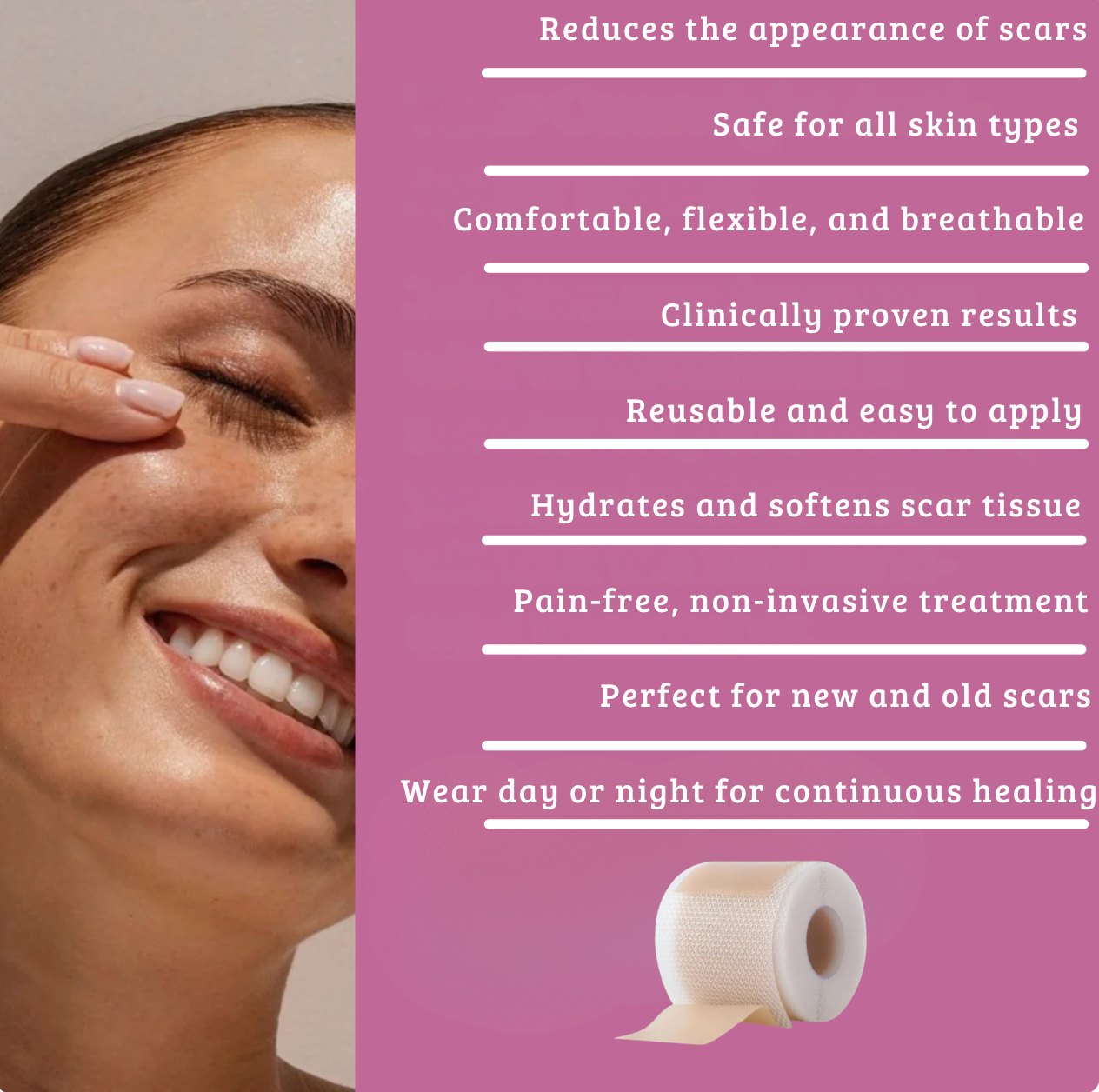 Face Lifting & Anti-Wrinkle Tape – Reusable Botox Tape for Firm, Smooth Skin