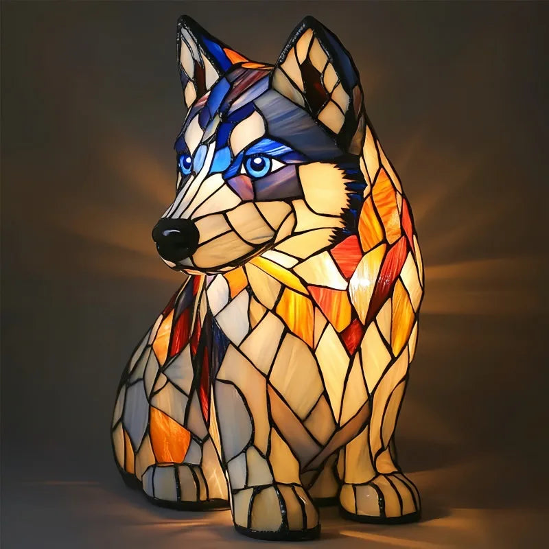Glacier Gaze Husky - Animal Lamp - TARHUS