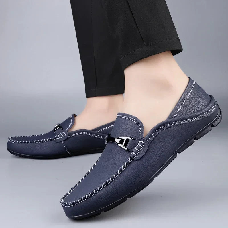 Melver Genuine Leather Loafers - TARHUS