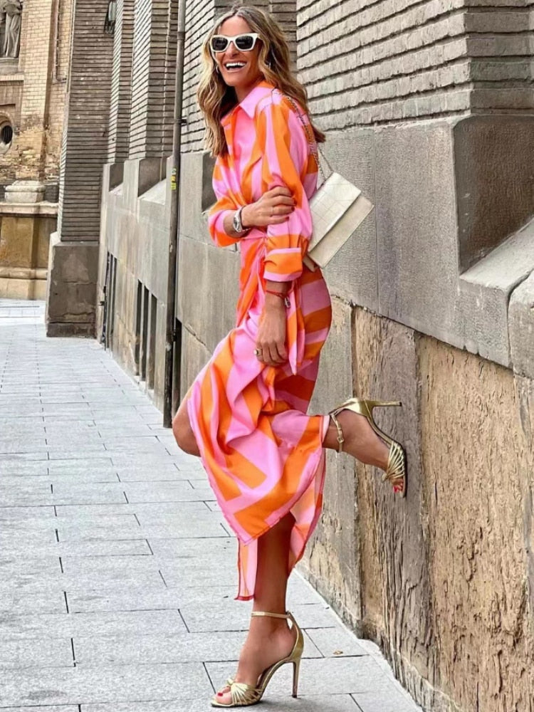 Vibrant Floral Summer Dress - Stylish and Comfortable TARHUS  Maxi Dresses (Women)