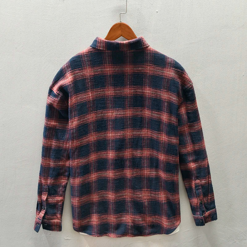 Harlan | Plaid Cotton Shirt – Men’s Relaxed Fit Button Down TARHUS