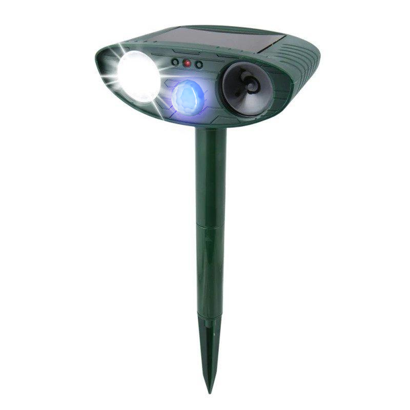 Ultrasonic Rabbit Repeller – Solar Powered Animal Deterrent with Flashing Light | Motion-Activated Outdoor Pest Control - TARHUS