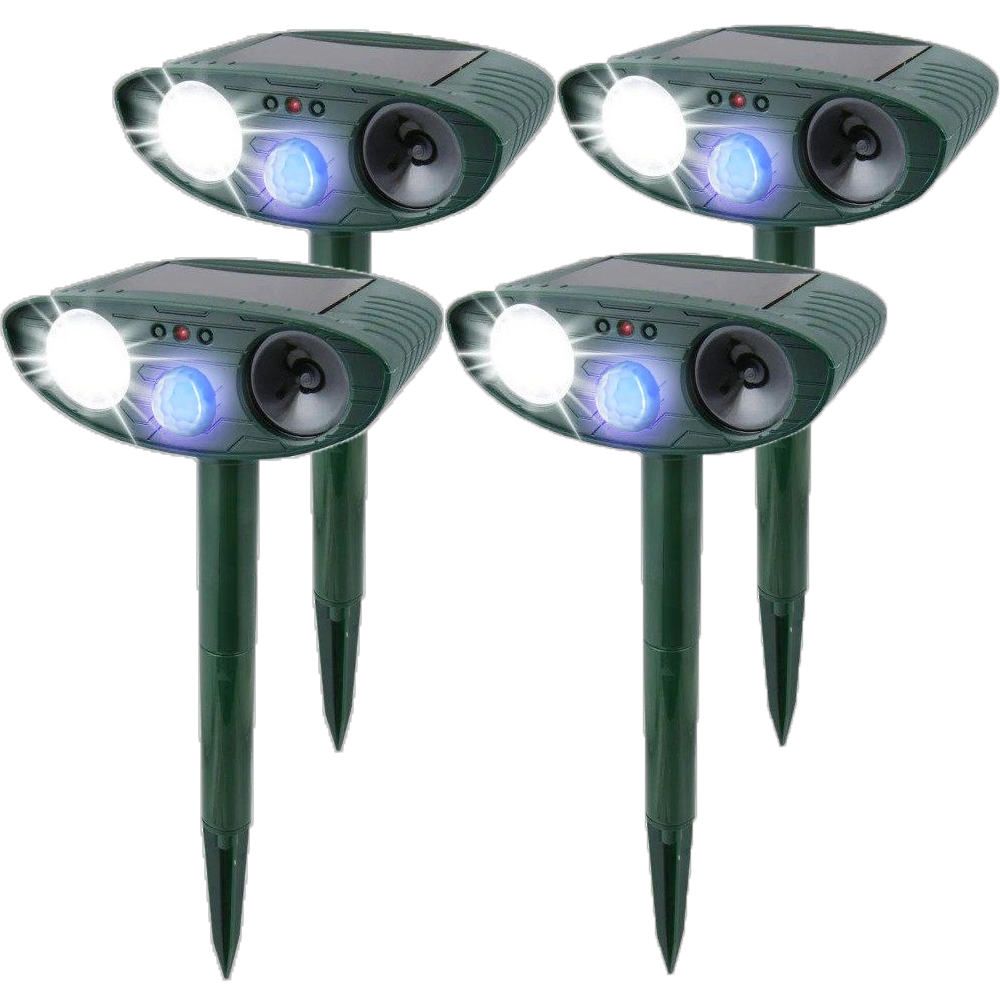 Ultrasonic Rabbit Repeller – Solar Powered Animal Deterrent with Flashing Light | Motion-Activated Outdoor Pest Control - TARHUS