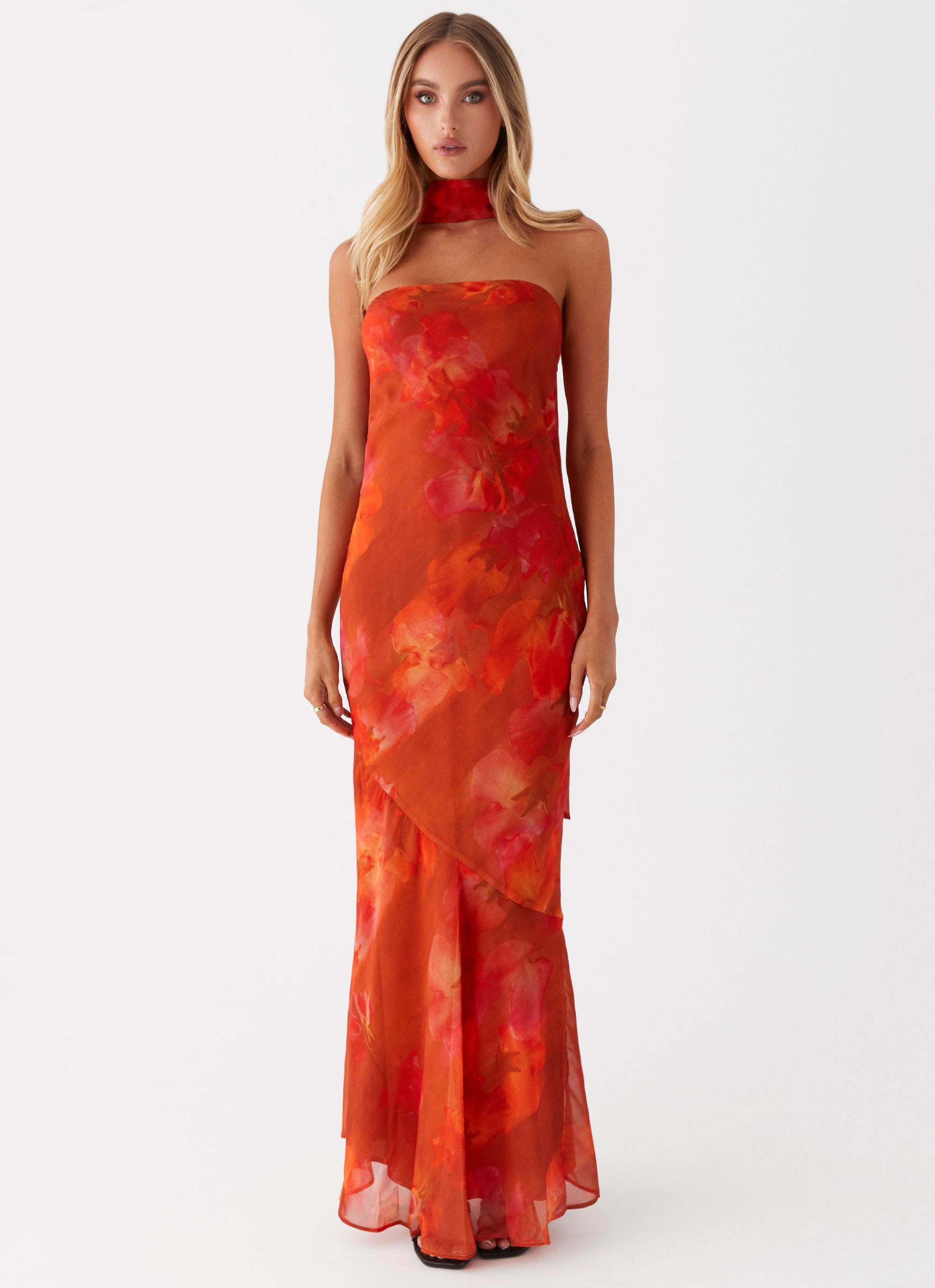 Womens Strapless Bodycon Mermaid Maxi Dress Abstract Print – Elegant Slim Fit Evening Party Dress TARHUS  Maxi Dress
