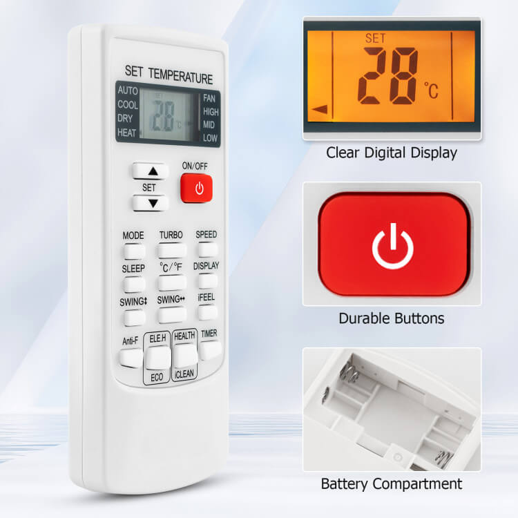 Clima | Universal AC Remote – Multi-Brand Air Conditioner Controller with Timer & Modes
